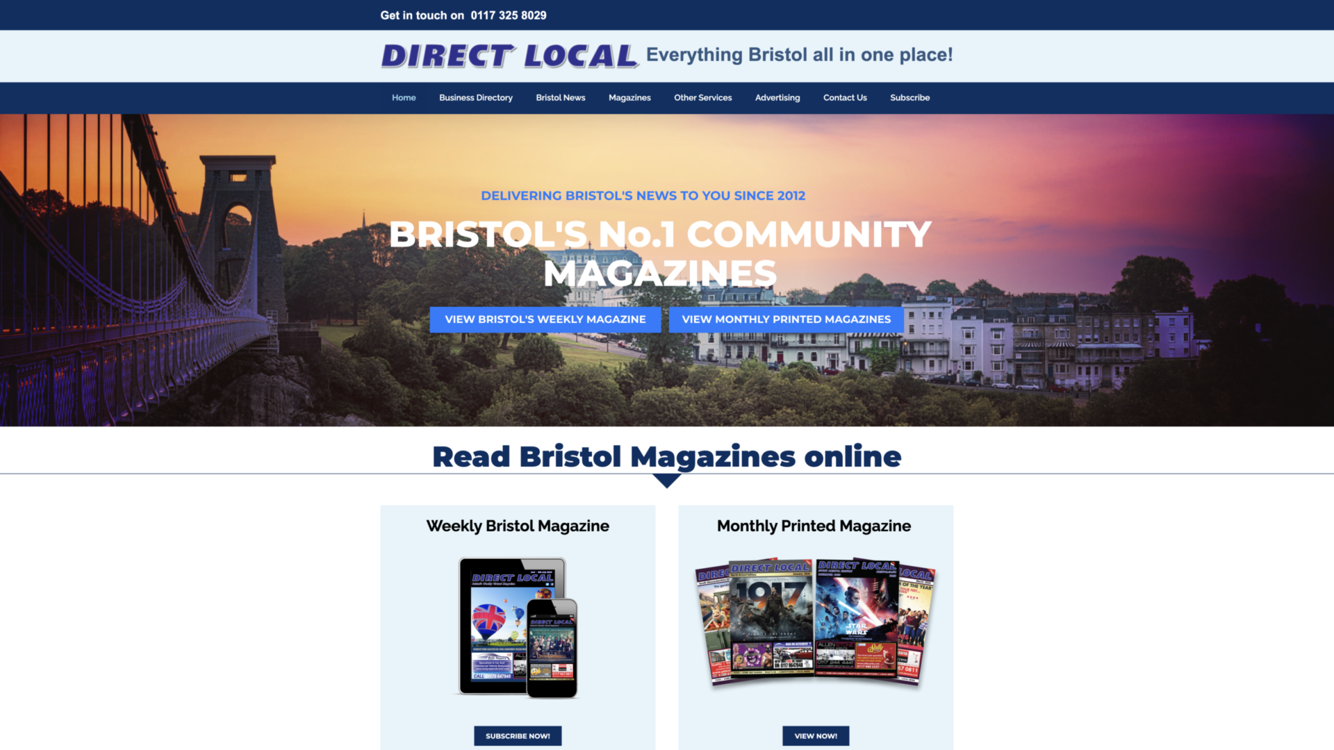 website design - Direct Local Bristol