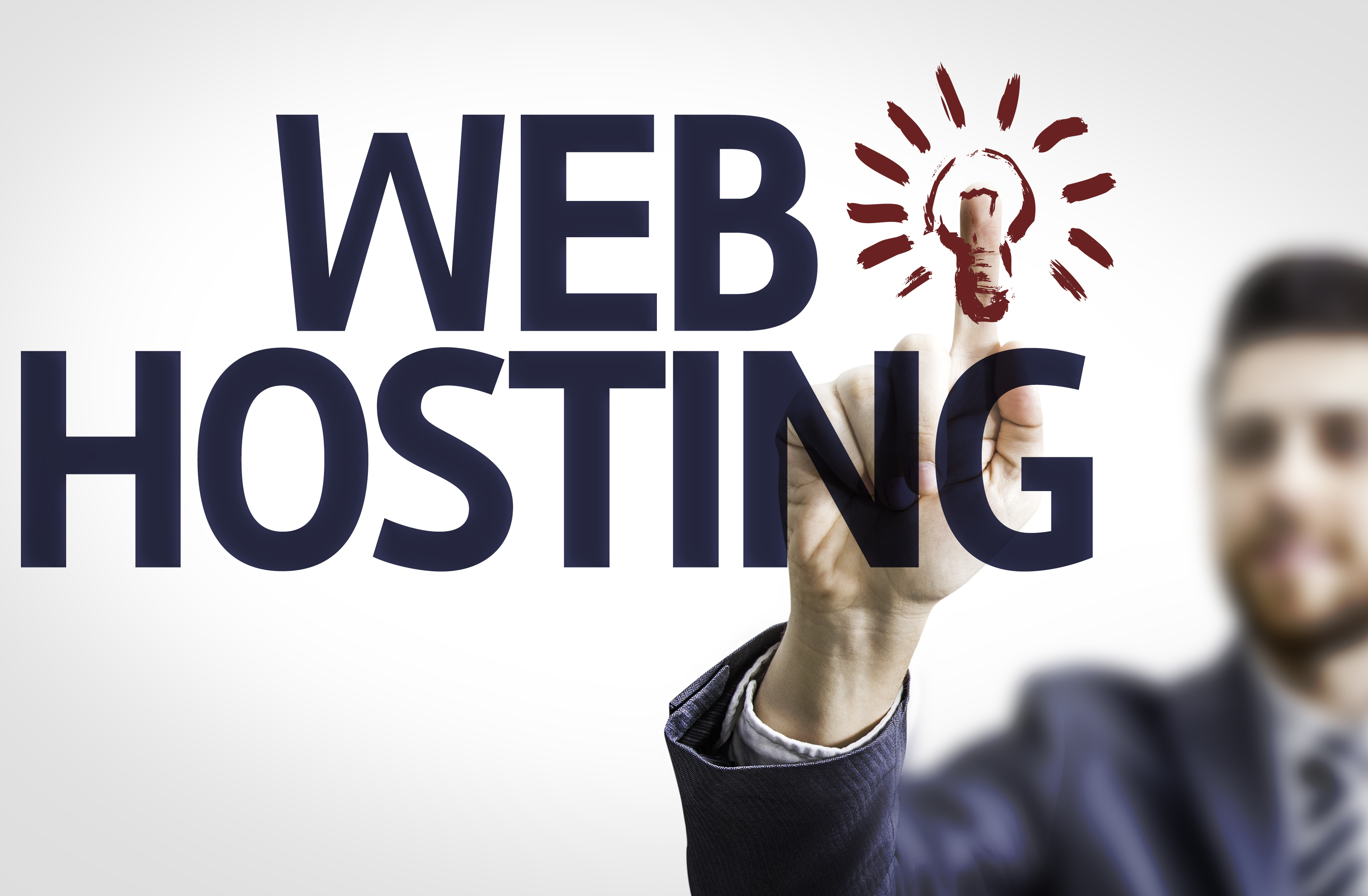 Business,Man,Pointing,To,Transparent,Board,With,Text:,Web,Hosting green website hosting