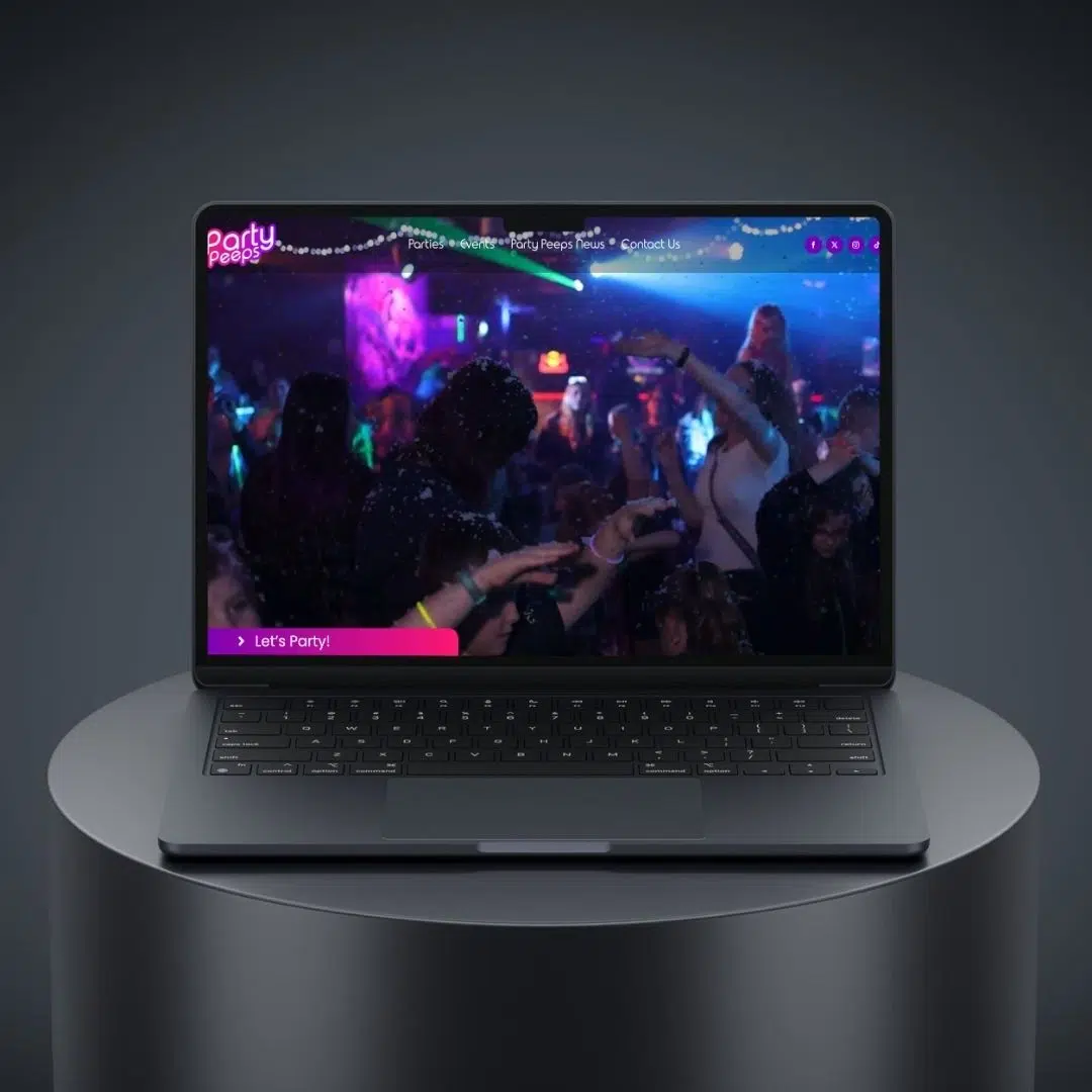 Party Peeps – Website Design Case Study