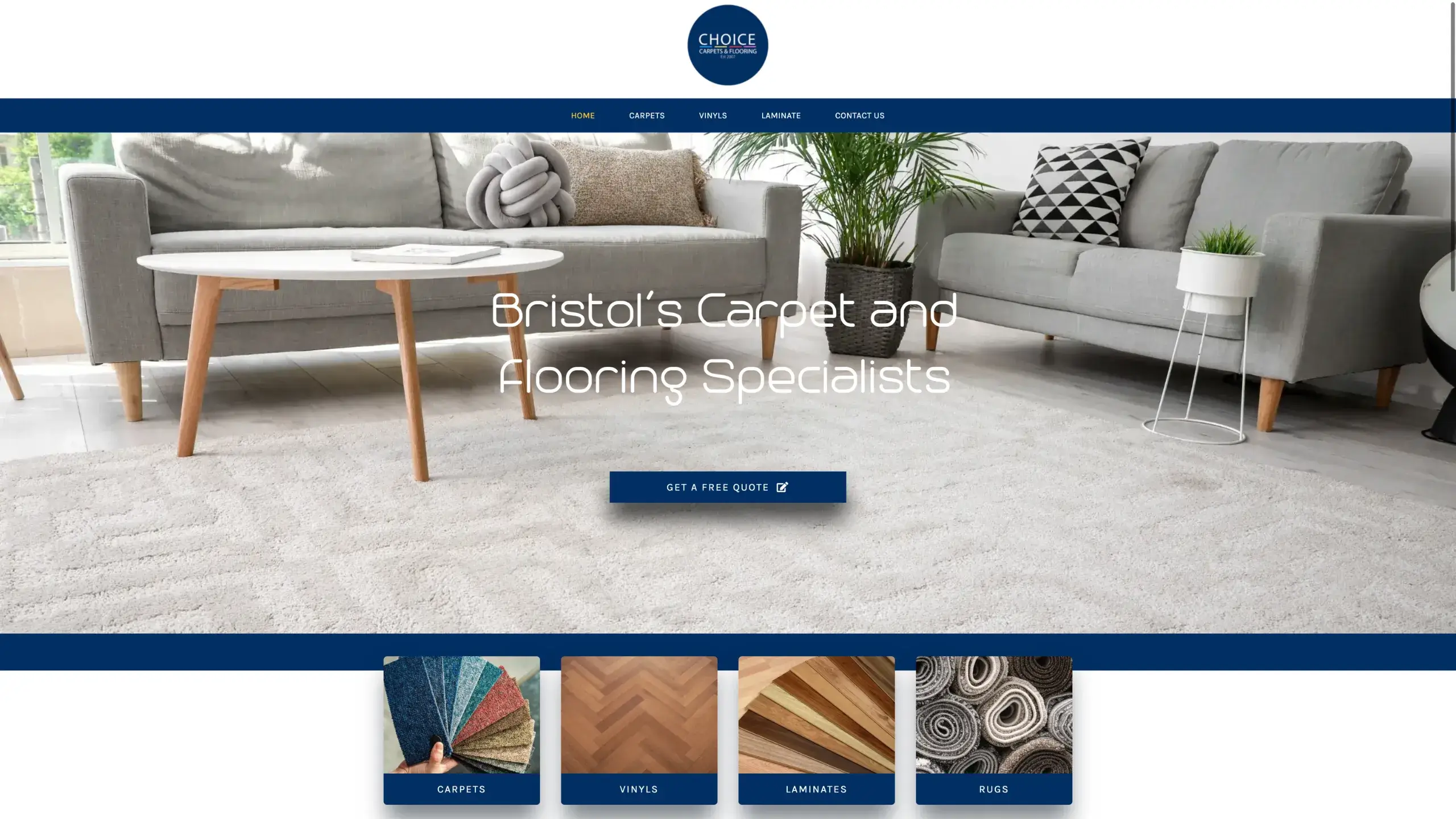 Choice Carpets - Website Project