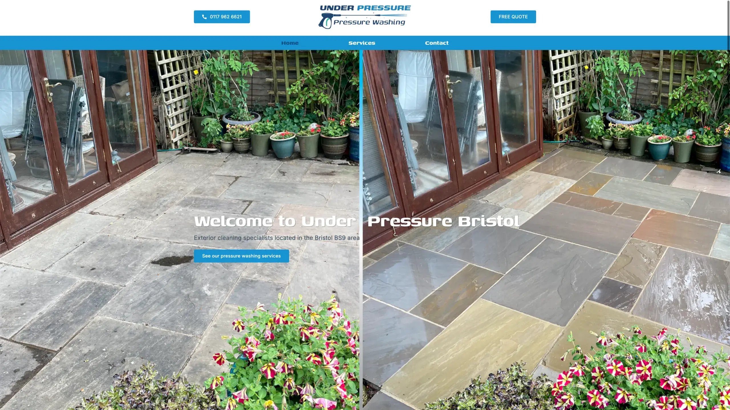Under Pressure Bristol - Website Project